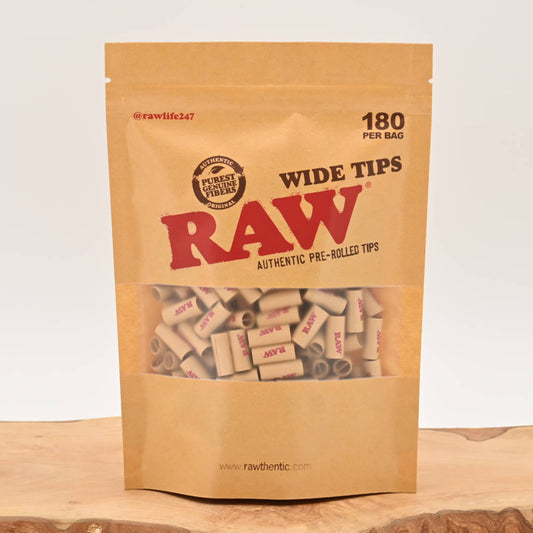 RAW Pre-Rolled Wide Filter Tips (180 Stück)