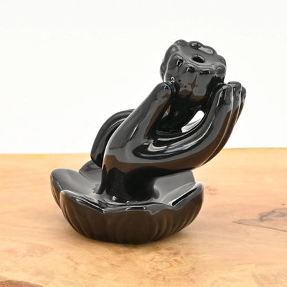 Raeucherbrunnen-Offene-Hand-10cm-Raeucherkegel-Halter-Backflow-Brunnen-Rauch-Wasserfall-Headshop-mit-anonymem-Versandt-Johnnys-Headshop