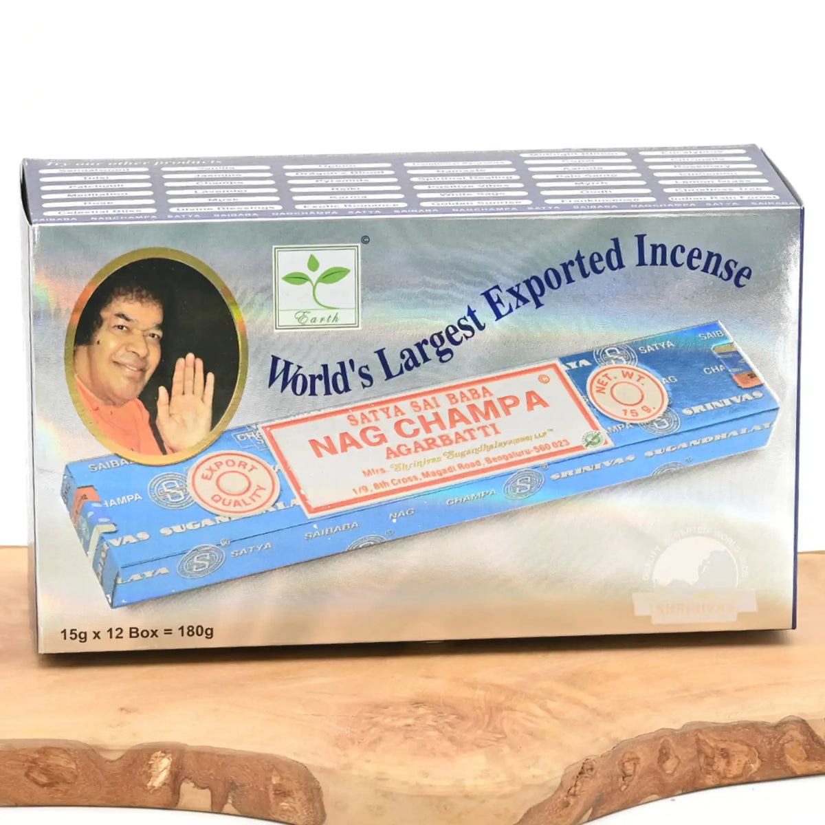 Satya-Raeucherstaebchen-Nag-Champa-Vorratspack-15g-blaue-Box-Agarbatti-Incense-Sticks-Headshop-mit-riesiger-Auswahl-Johnnys-Headshop