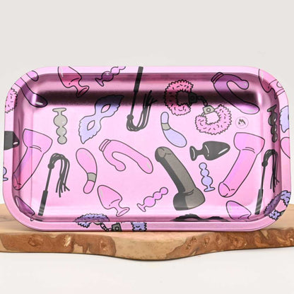 Sex Toy Pattern - Medium Rolling Tray