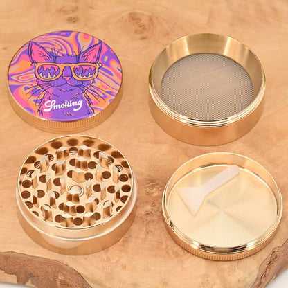 Smoking Grinder - Trippy Katze ⌀50mm