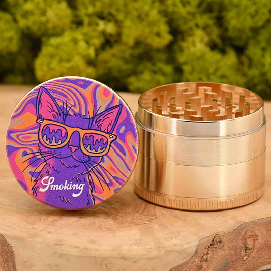 Smoking Grinder - Trippy Katze ⌀50mm