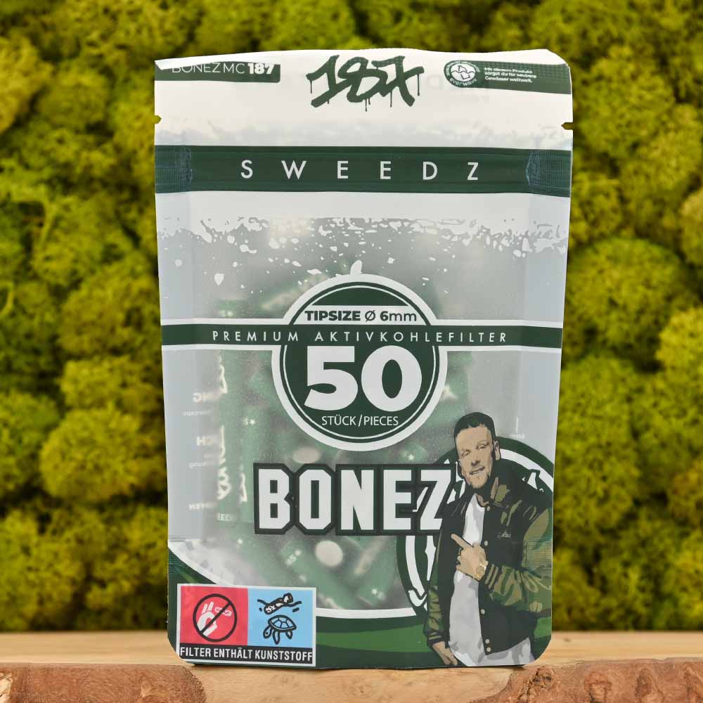 187 Sweedz × Medusa Aktivkohlefilter Slim (50er Pack)
