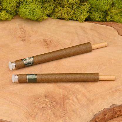 Hemper King Size Hemp Rolls + Glas Tips - 2er Pack