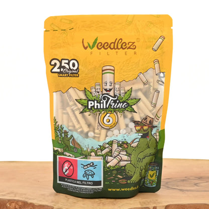Weedlez Aktivkohlefilter 6mm Phil Trino (250er Pack)