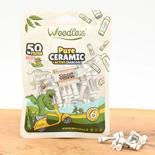 Weedlez-Aktivkohlefilter-6mm-Pure-Ceramic-Weedlez-Filter-kaufen-50-Stueck-Weiss-Keramikfilter-Headshop-mit-diskretem-Versand-Johnnys-Headshop