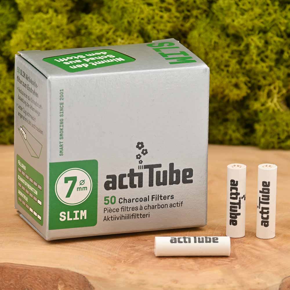 ActiTube Aktivkohlefilter Slim 7mm (50er Pack)