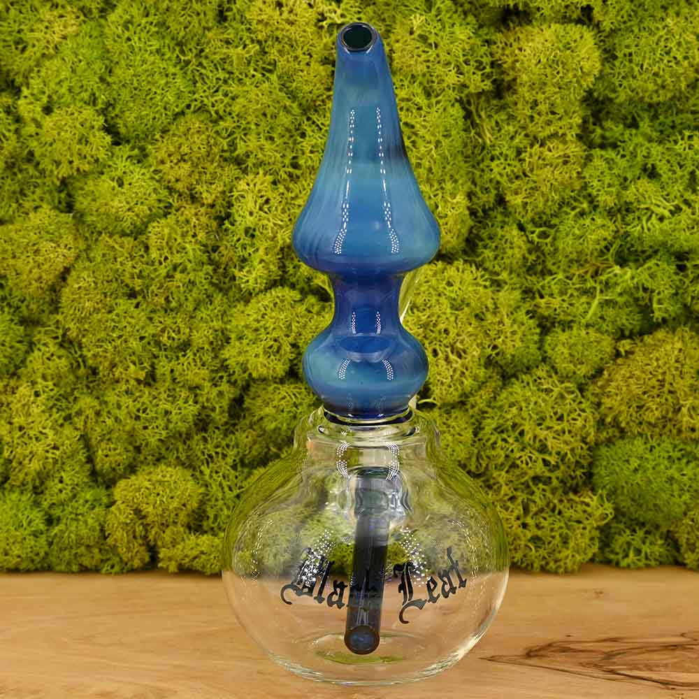 Black Leaf Glasbubbler blau (18cm)