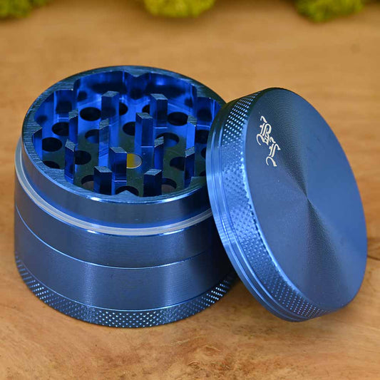 Black Leaf Aluminium Grinder blau - ⌀50mm