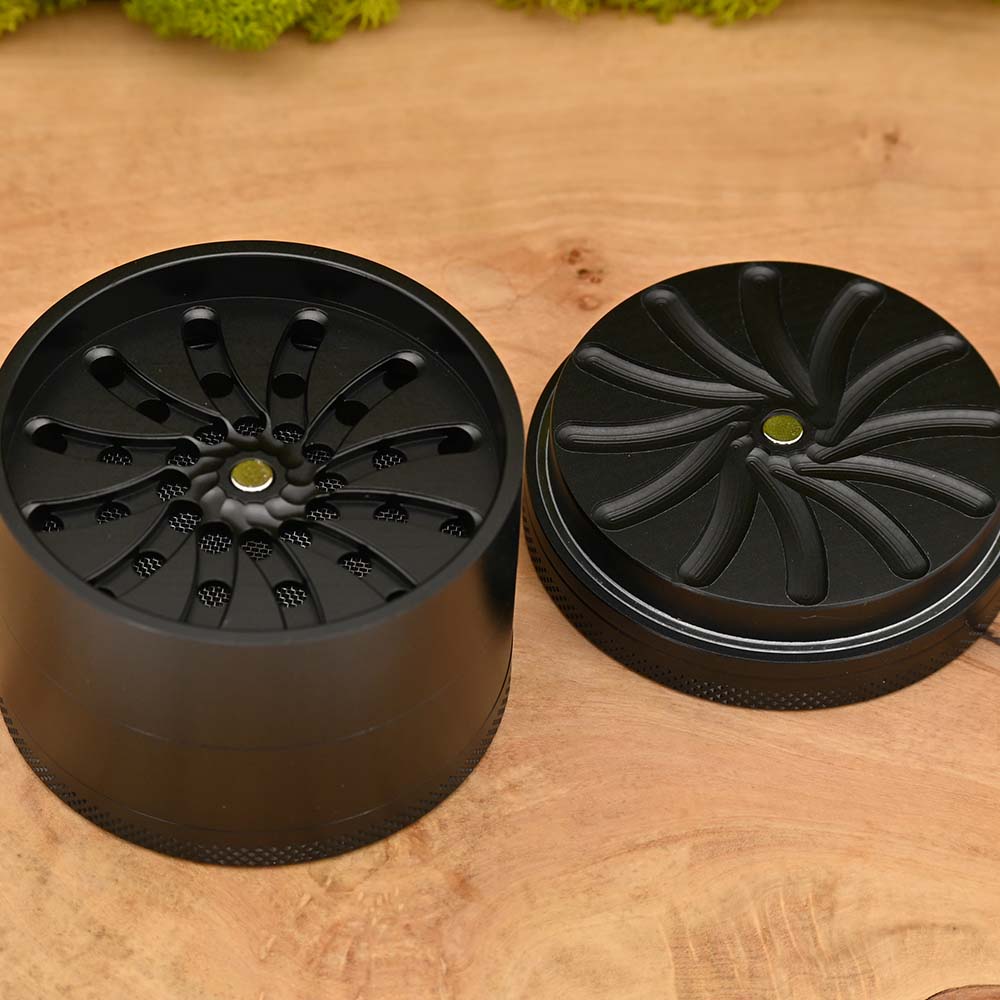 Black Leaf Masher Aluminium Grinder - ⌀63mm