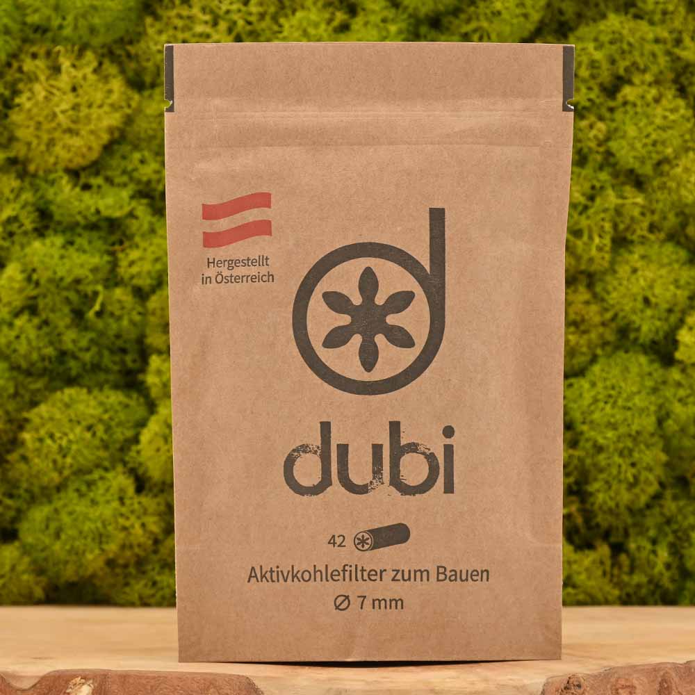 Dubi Aktivkohlefilter Slim 7mm (42er Pack)