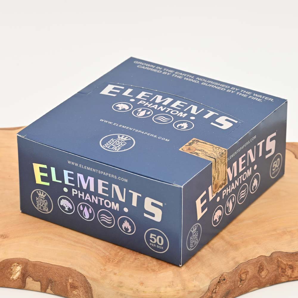 Elements Papers King Size Slim - Phantom Display Box (50 Stück)