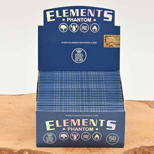 Elements Papers King Size Slim - Phantom Display Box (50 Stück)