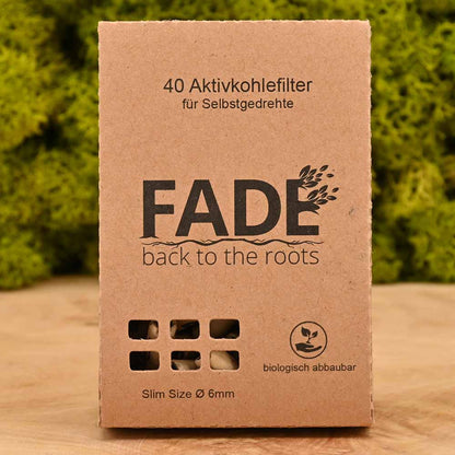 Fade Aktivkohlefilter 6mm (40er) - biologisch abbaubar