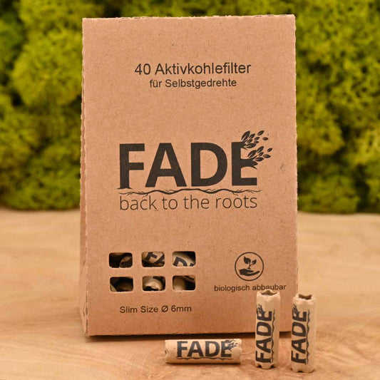 Fade Aktivkohlefilter 6mm (40er) - biologisch abbaubar
