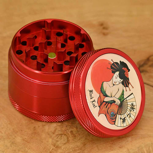 Black Leaf Geisha Aluminium Grinder - ⌀50mm