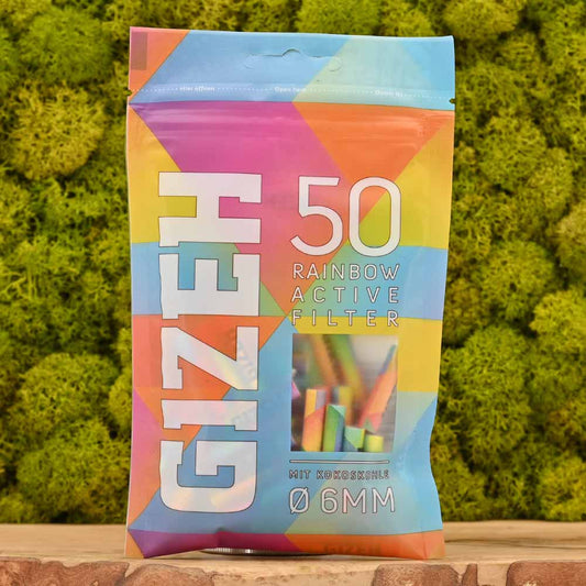 Gizeh Aktivkohlefilter (50 Stück) - Rainbow