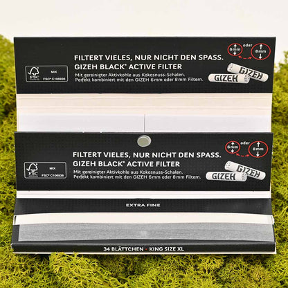Gizeh Black King Size XL + Tips (mit Magnet)