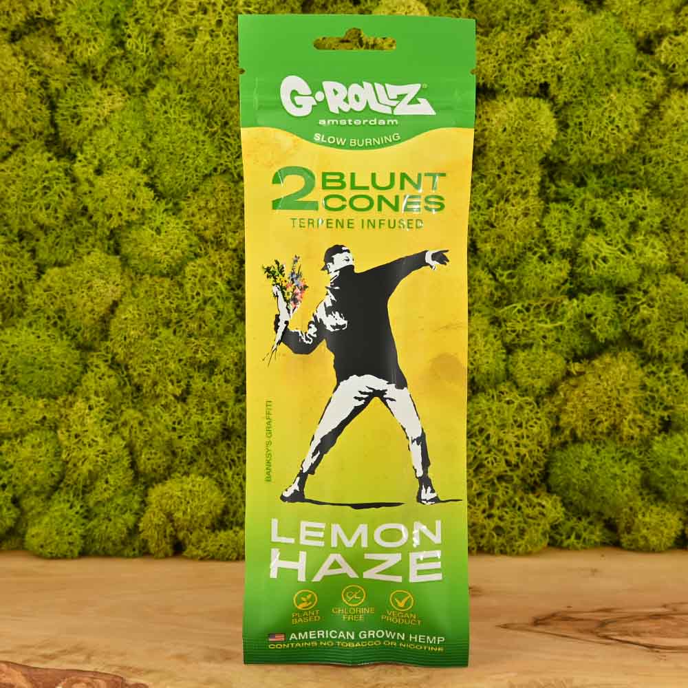 g_rollz_banksy_lemon_haze_organic_hemp_cones_vorgedreht_joint_kaufen_headshop_Johnnys_Headshop
