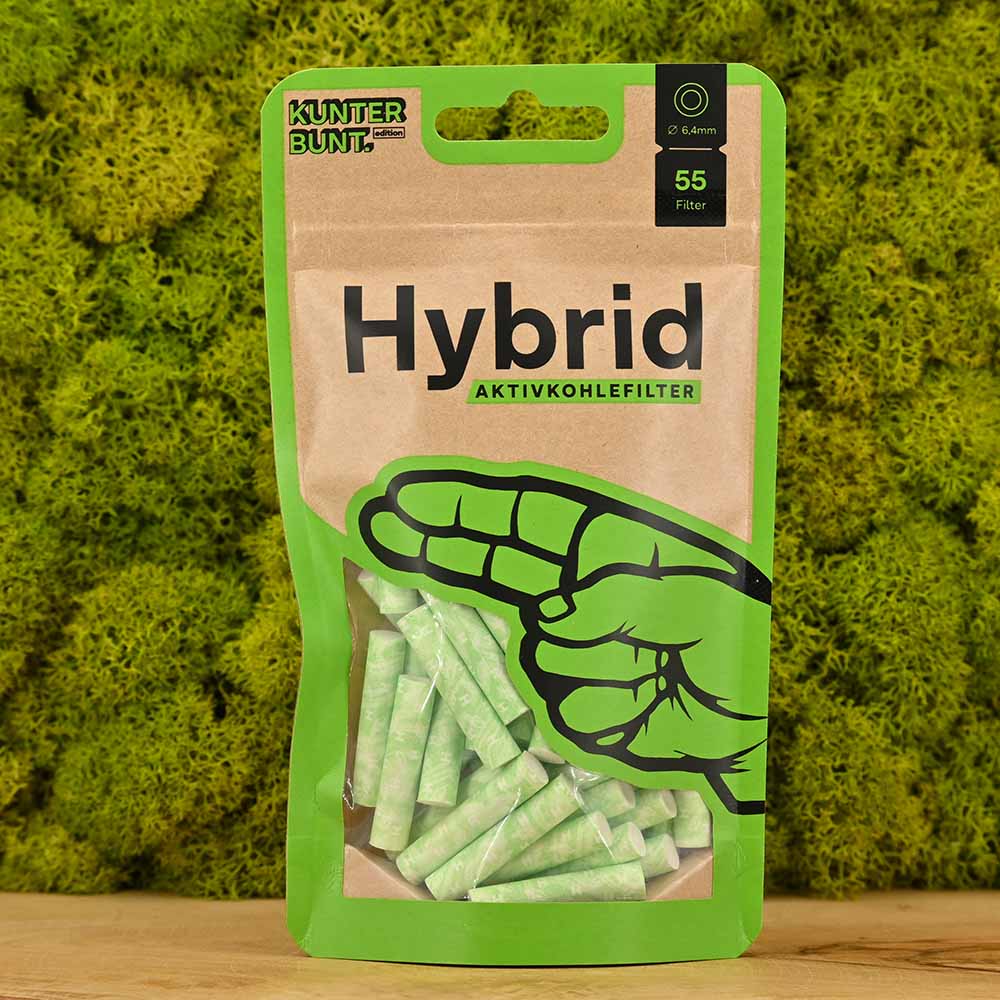 Hybrid Supreme Aktivkohlefilter (55er Pack) | Lime