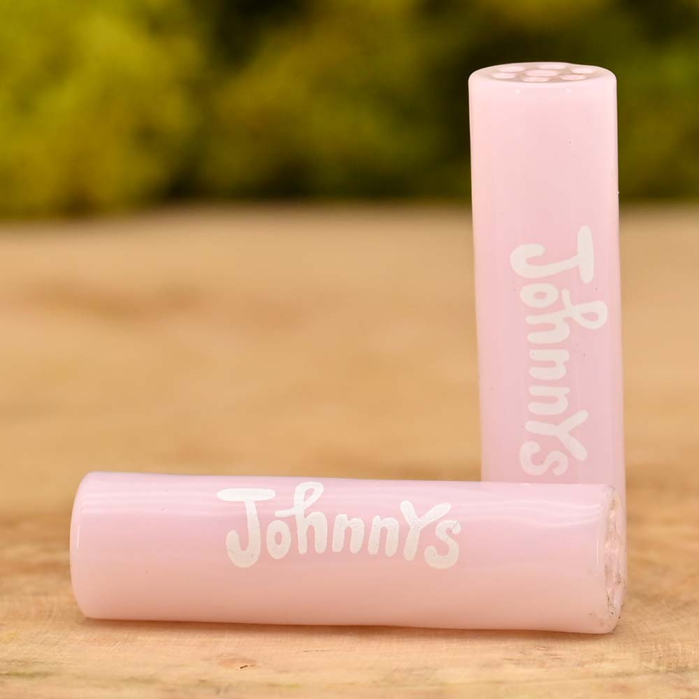 Johnnys Glas Tip - Bubblegum - Spiral Tip 8mm