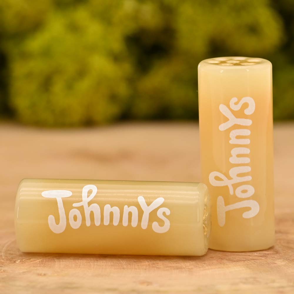 Johnnys Glas Tip - Sunset Yellow - Spiral Tip 12mm