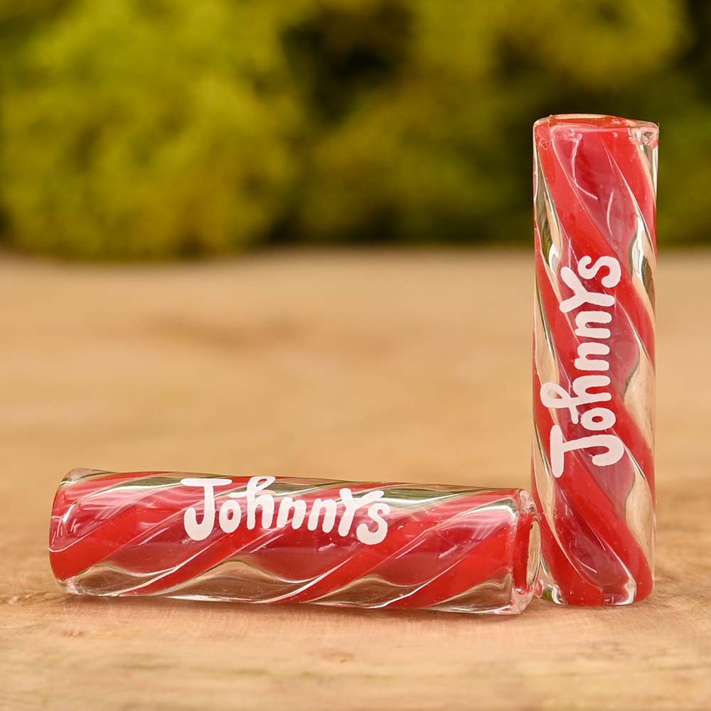 Johnnys Glas Tip - Rosso Fusilli Tip 8mm