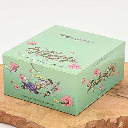 Johnnys Natural Slim Papers v2 + Tips - Sakura - Display Box (24 Stück)