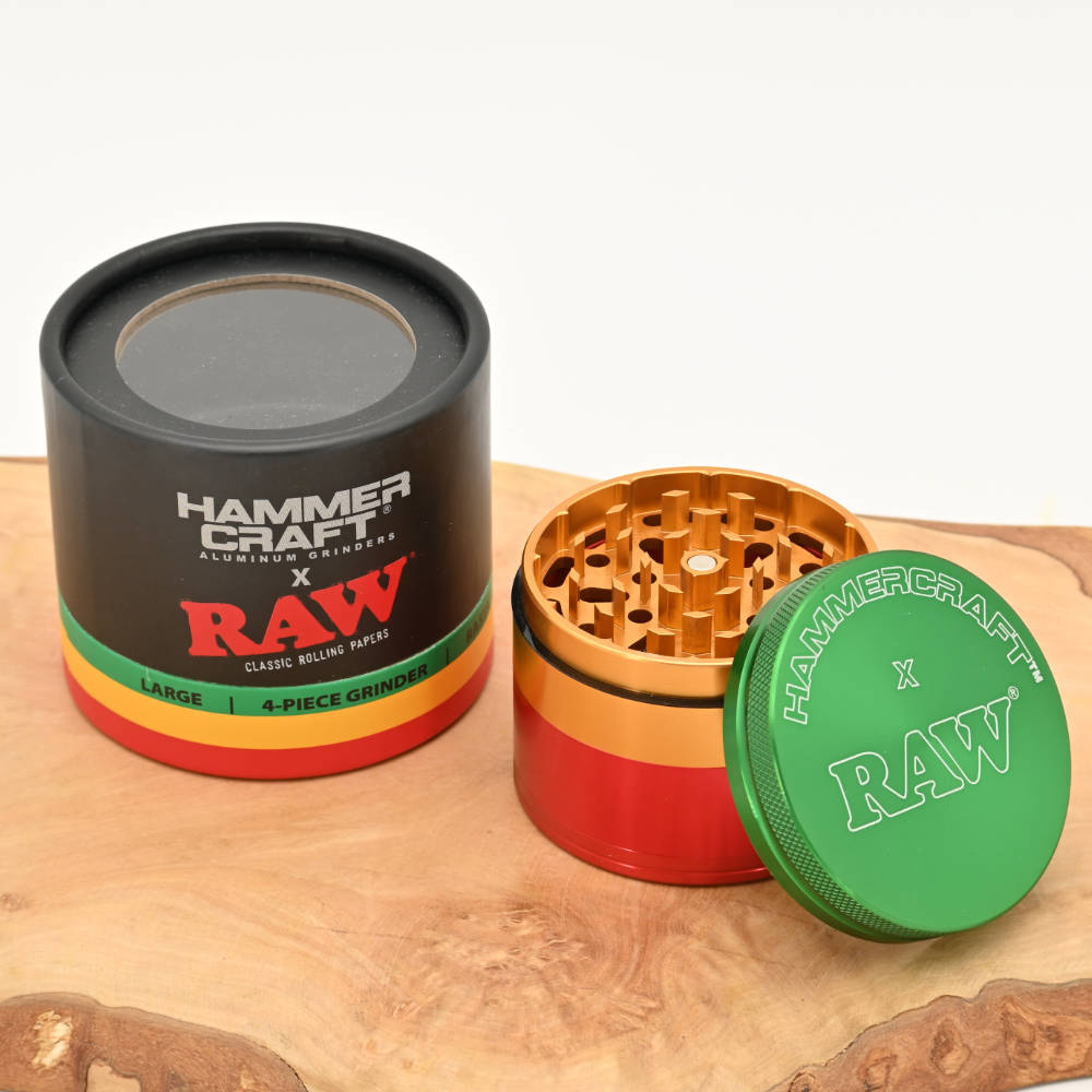 Hammercraft Rasta Aluminium Grinder 4-teilig - ⌀63mm