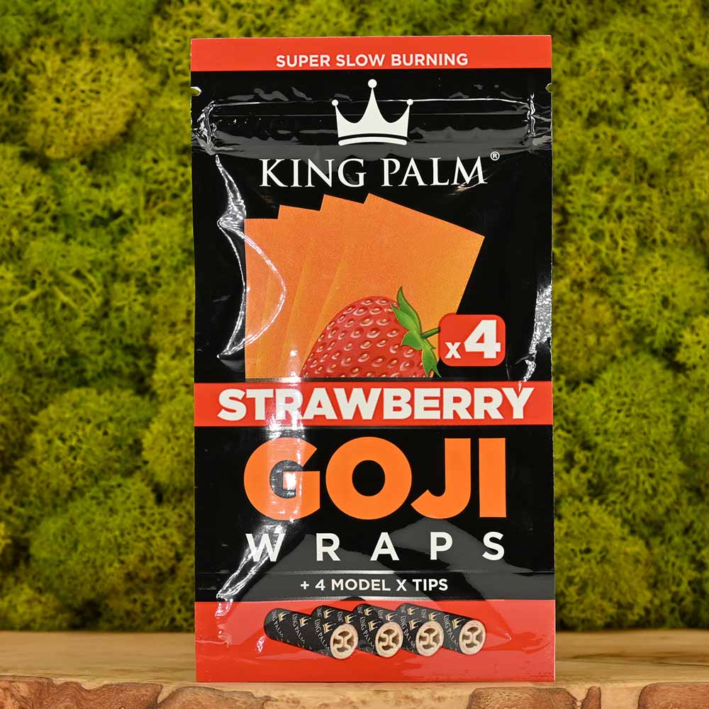 King Palm - 4 x Goji Blunt Wraps Strawberry