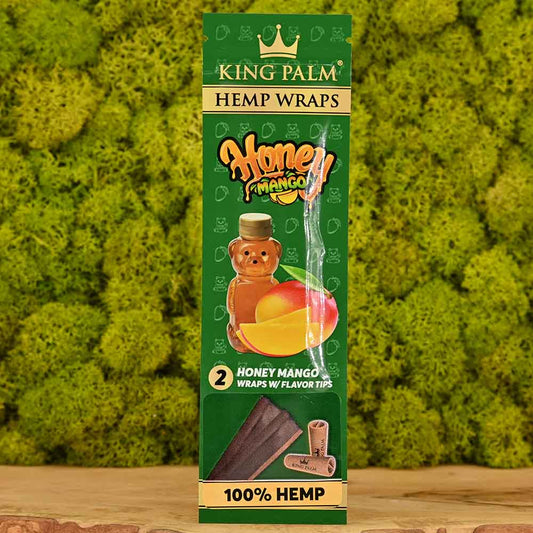 King Palm - 2 x Hemp Blunt Wraps - Honey Mango