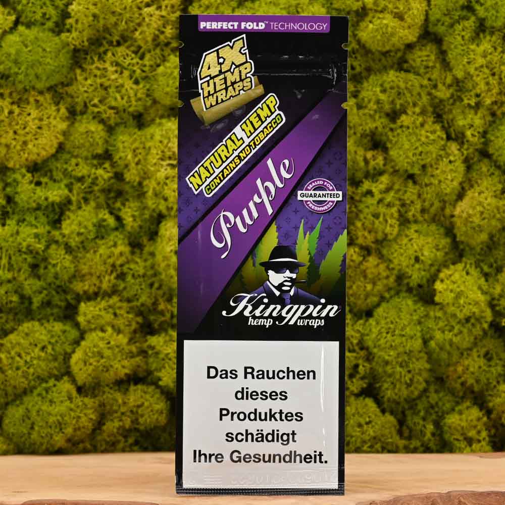 Kingpin Hemp Wraps Purple - Traube