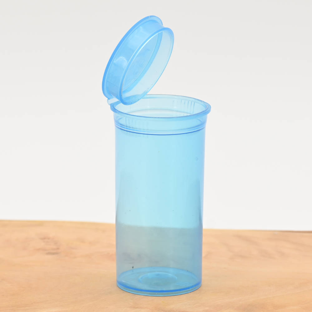 POP UP DOSE-Aufbewahrungsdose mit Pop-up Deckel blau