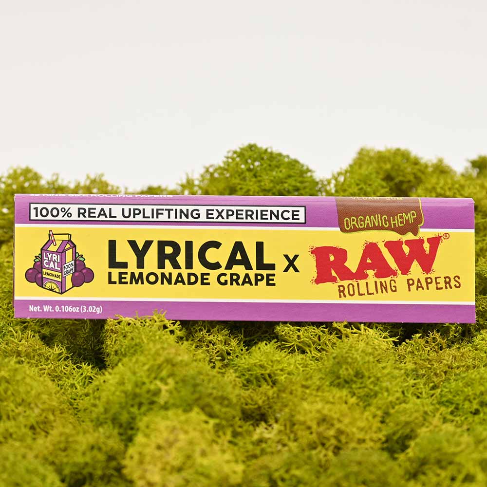 RAW Organic Kingsize Wide Papers - Lyrical Lemonade Grape Display Box (50 Stück)