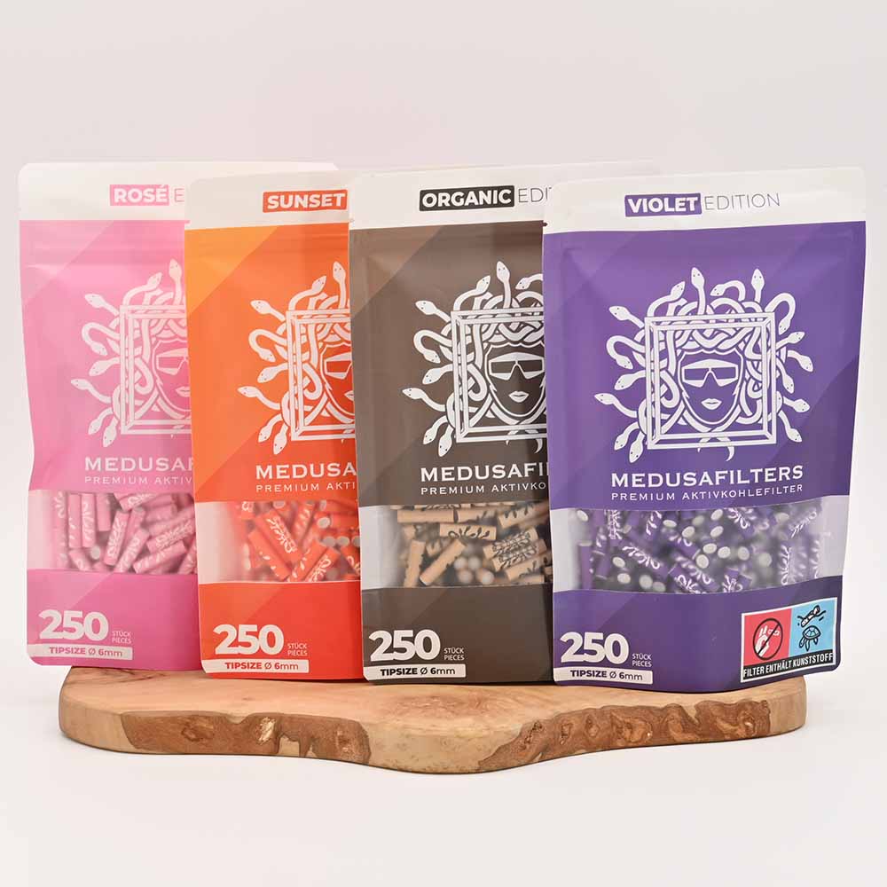 Medusa Aktivkohlefilter Slim (250er Pack)