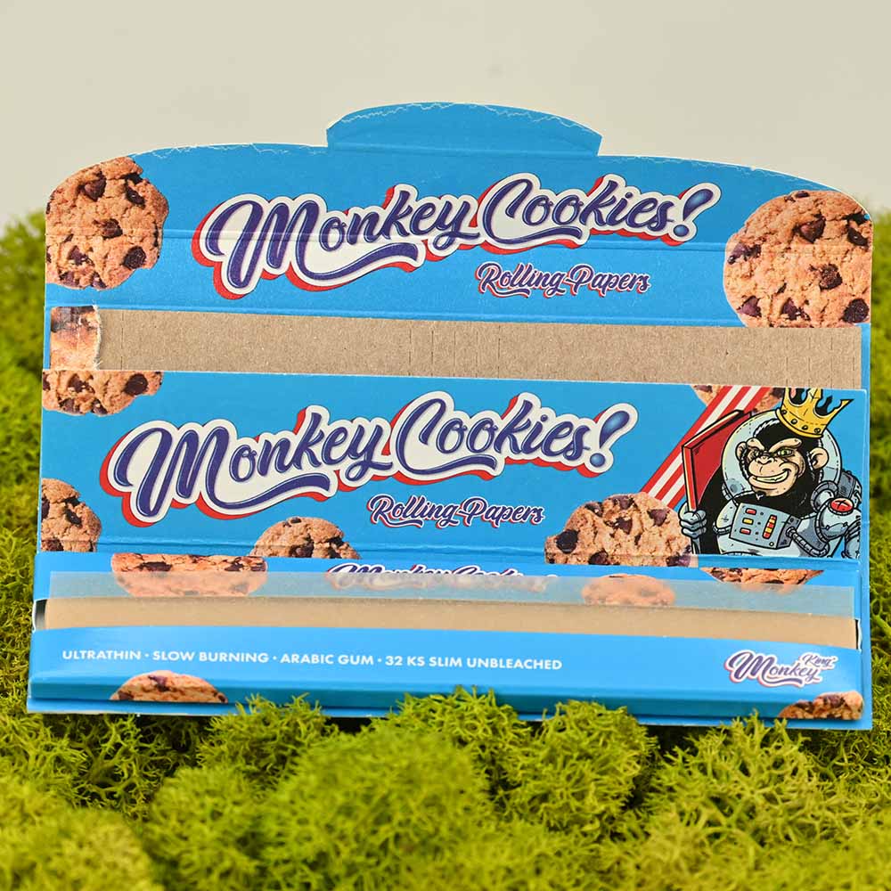 Monkey King Cookies Kingsize Slim Papers + Tips (mit Geschmack)