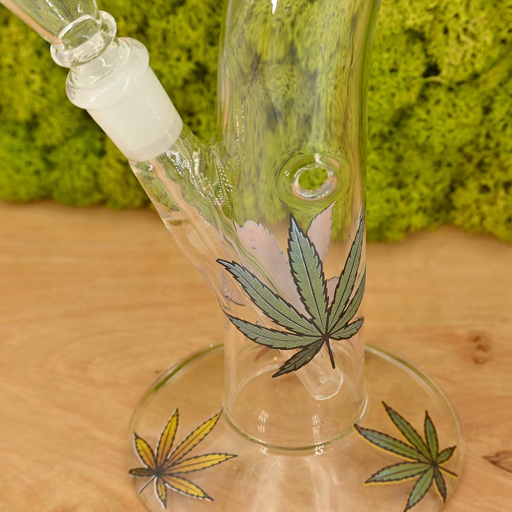 Hangover Multi Leaf Glass Bong (32cm)