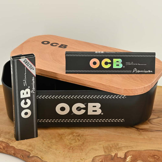 OCB Aufbewahrungsbox - Rolling Tray als Deckel + 2 Papers