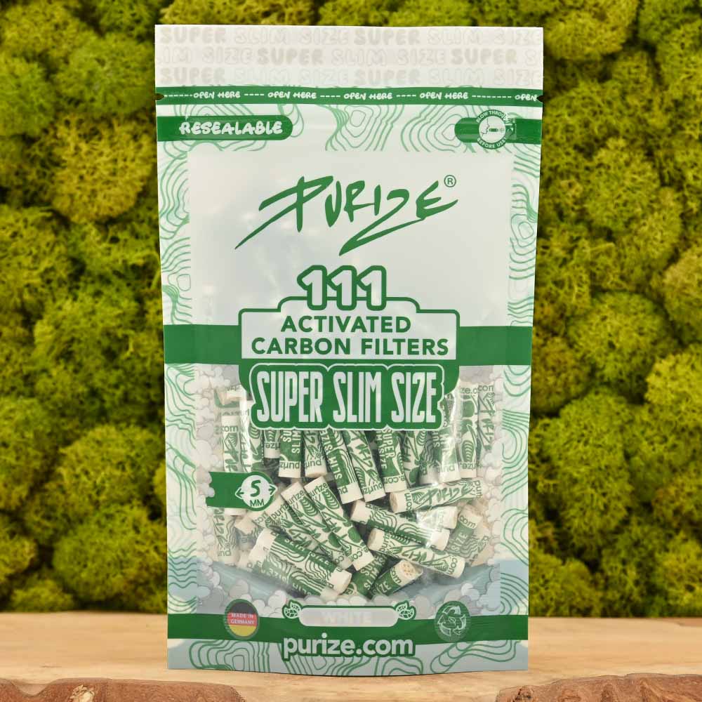 Purize Aktivkohlefilter - Super Slim Size (111er Pack)