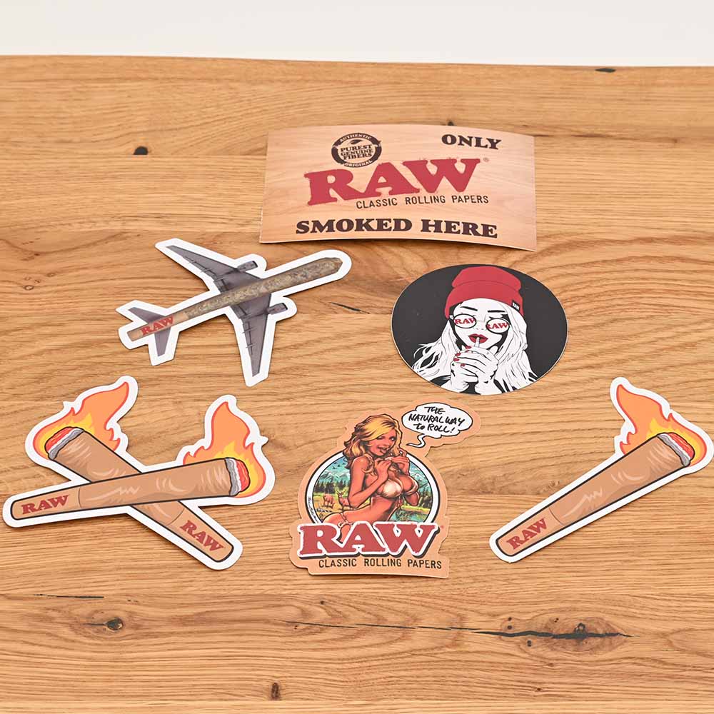 Raw File Sticker RAW Sticker Bundle - Alle 6 Sticker für nur 1,49€ – Johnnys Headshop