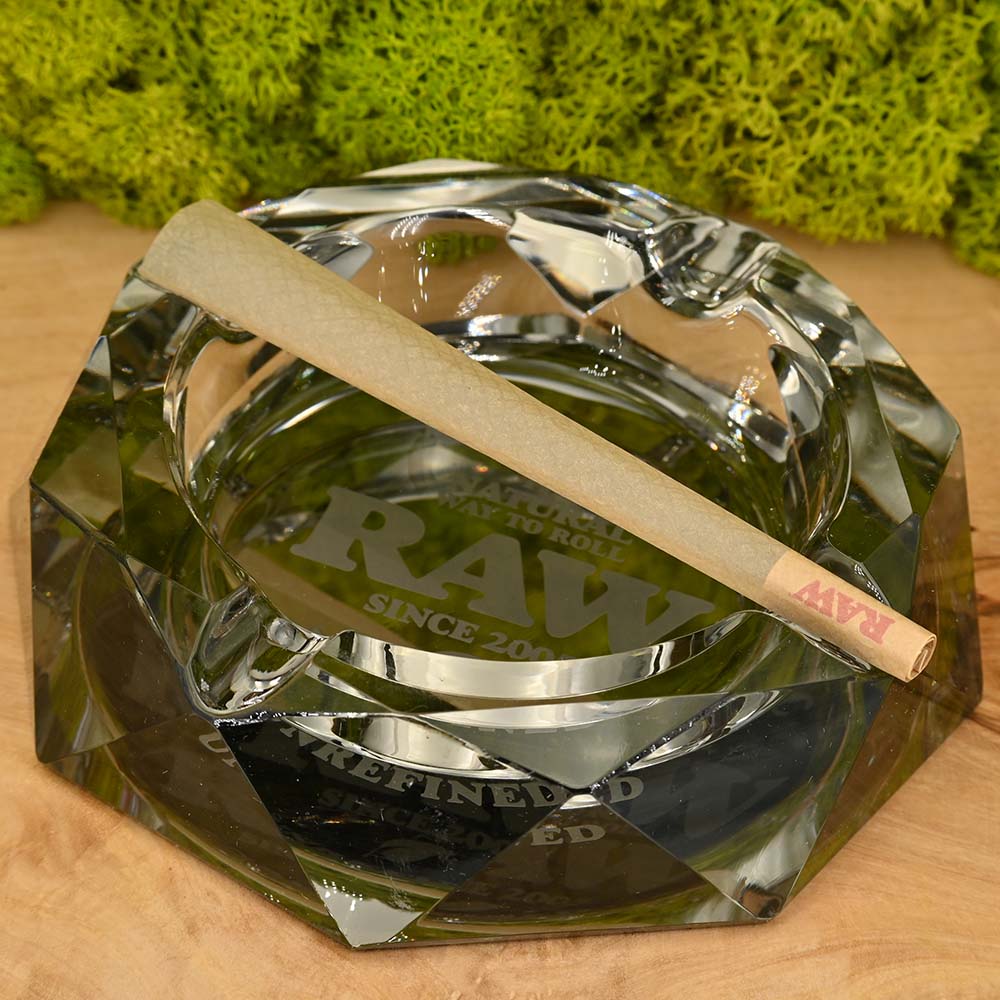 RAW Aschenbecher aus Kristallglas, Ø13cm, 1,8kg