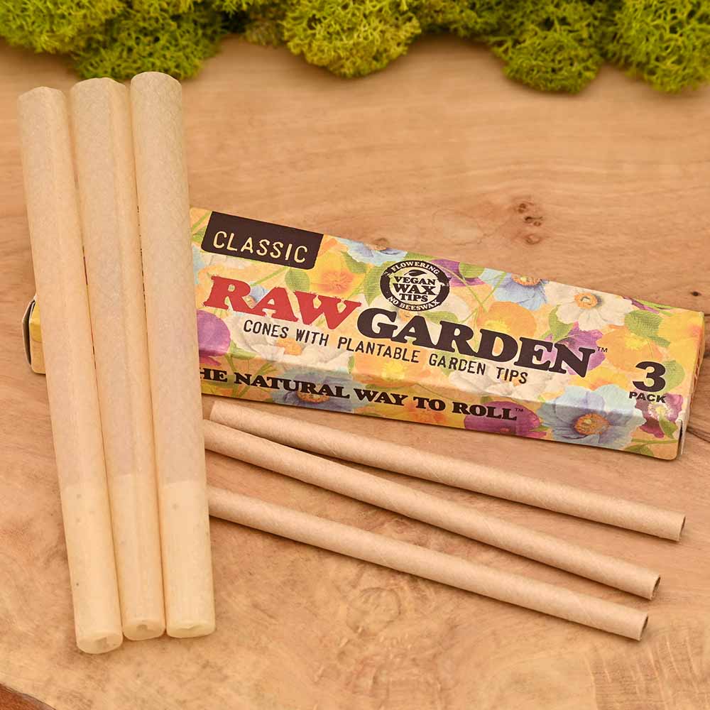 RAW Cones Kingsize - Garden Tips (3er Set)