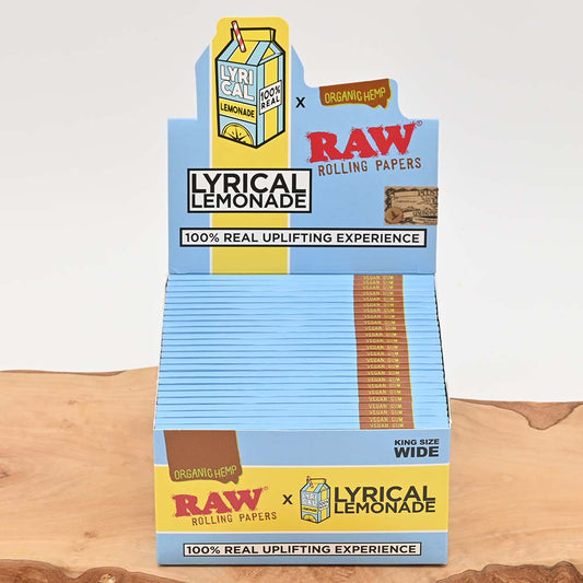 RAW Organic Kingsize Wide Papers - Lyrical Lemonade Display Box (50 Stück)