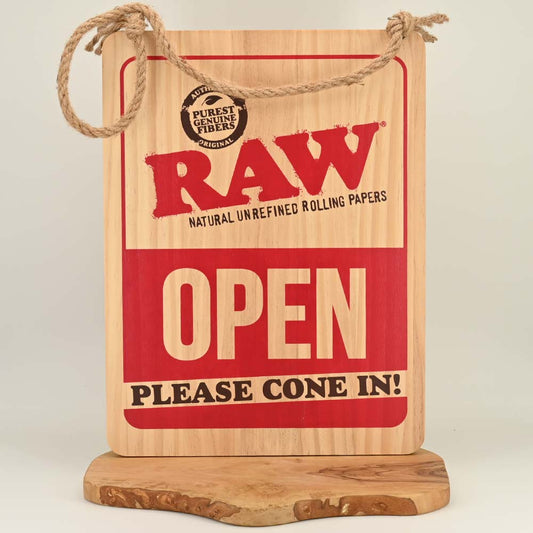 RAW Schild - Open / Close