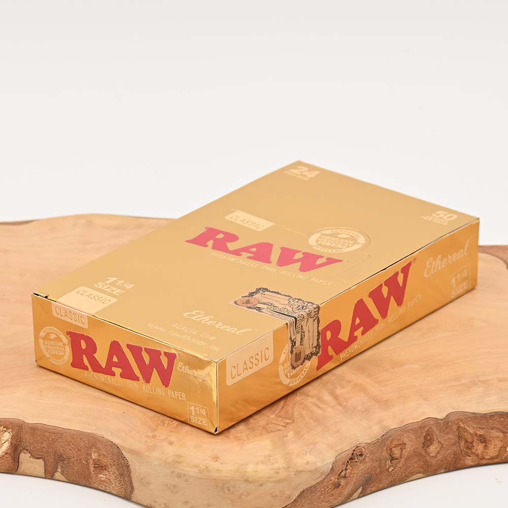 RAW Ethereal Queen Size 1-1/4 Papers - Display Box (24 Stück)