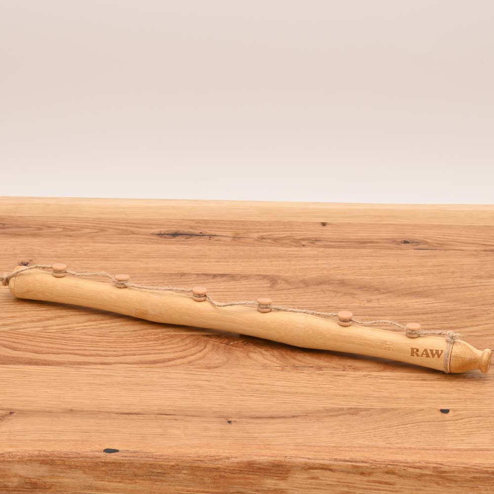 RAW Tuberator - Joint Halterung aus Bambus für 7 Joints