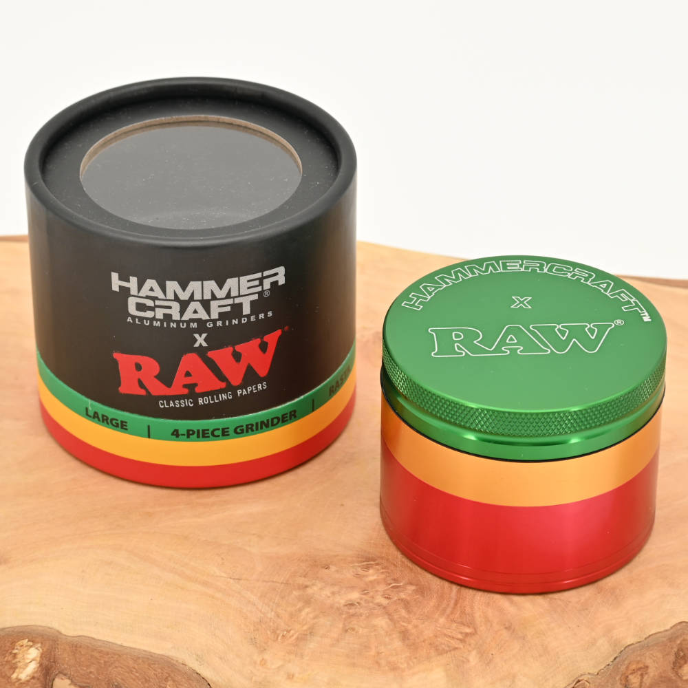 Hammercraft Rasta Aluminium Grinder 4-teilig - ⌀63mm