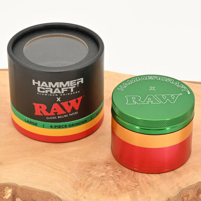 Hammercraft Rasta Aluminium Grinder 4-teilig - ⌀63mm