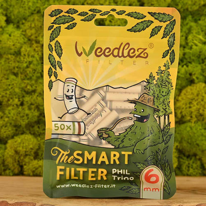Weedlez Aktivkohlefilter 6mm - Keramik & Zellulose (50er Pack)