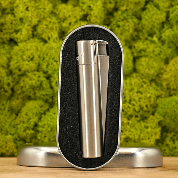Jet Flame Metal Silver Clipper - brushed